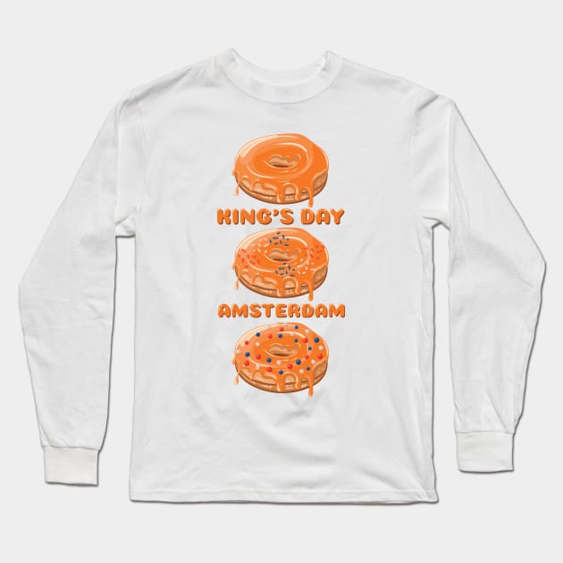 Kings day amsterdam Long Sleeve T-Shirt by Catdog